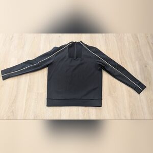 Boss Sweat 1 Quarter Zip Swearshirt Men Black Size XL